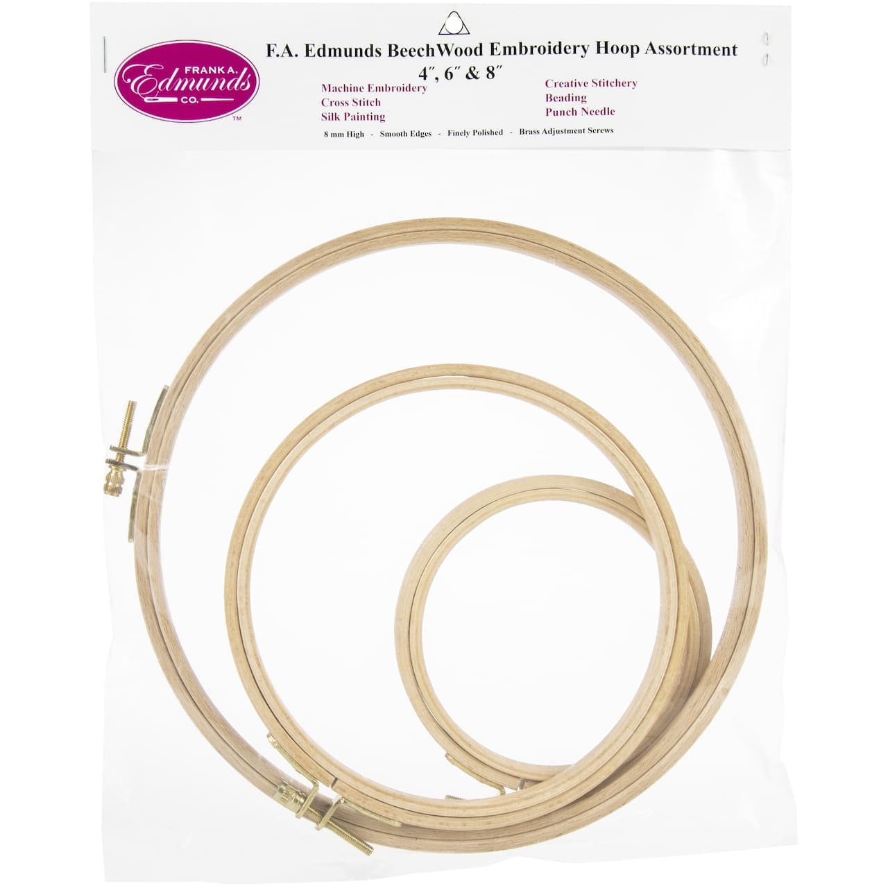Frank A. Edmunds Co.™ Beechwood Embroidery Hoop Set